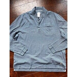 Johnnie-O Long Sleeve 1/4 Button Down Wake 100% Cotton Shirt NWT XXL $148
